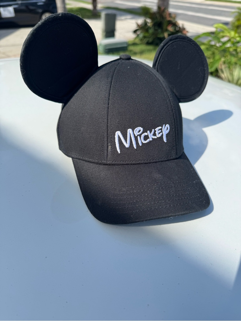 Officially Disney kid Mickey Mouse Classic Black Hat Baseball Cap with Ears